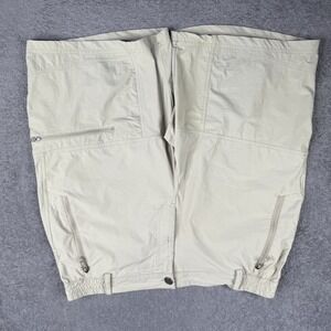 MIER Flex Waist Stretch Nylon Cargo Shorts. Brown Men's Size 38*